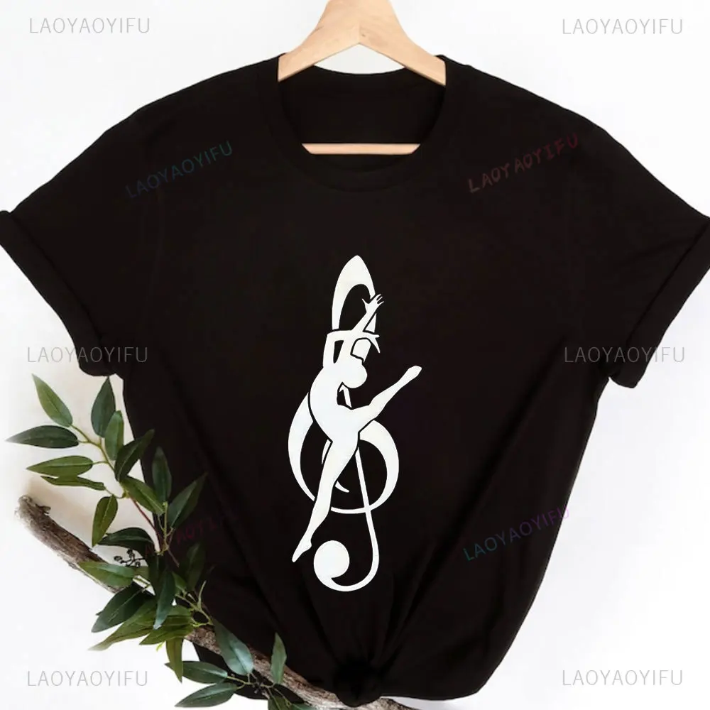 Ballet Dancer Print T Shirt Girls Ballet Lover High Quality Men and Women T-Shirt Femme Summer Short Sleeve Tops Streetwear