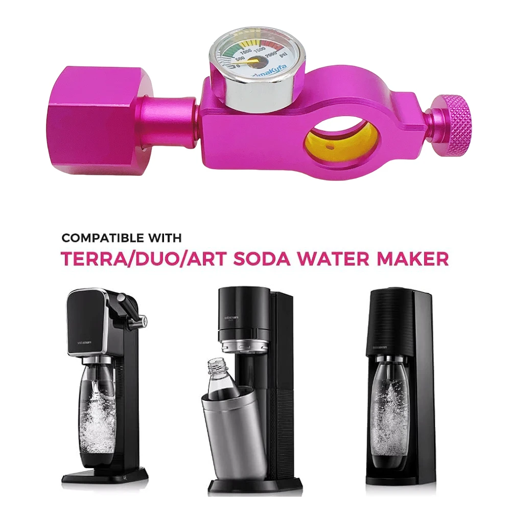 CO2-Nachfülladapter-Füllstation für SodaStream Quick Connect Pink Cylinder Canister Tank – Detail 7