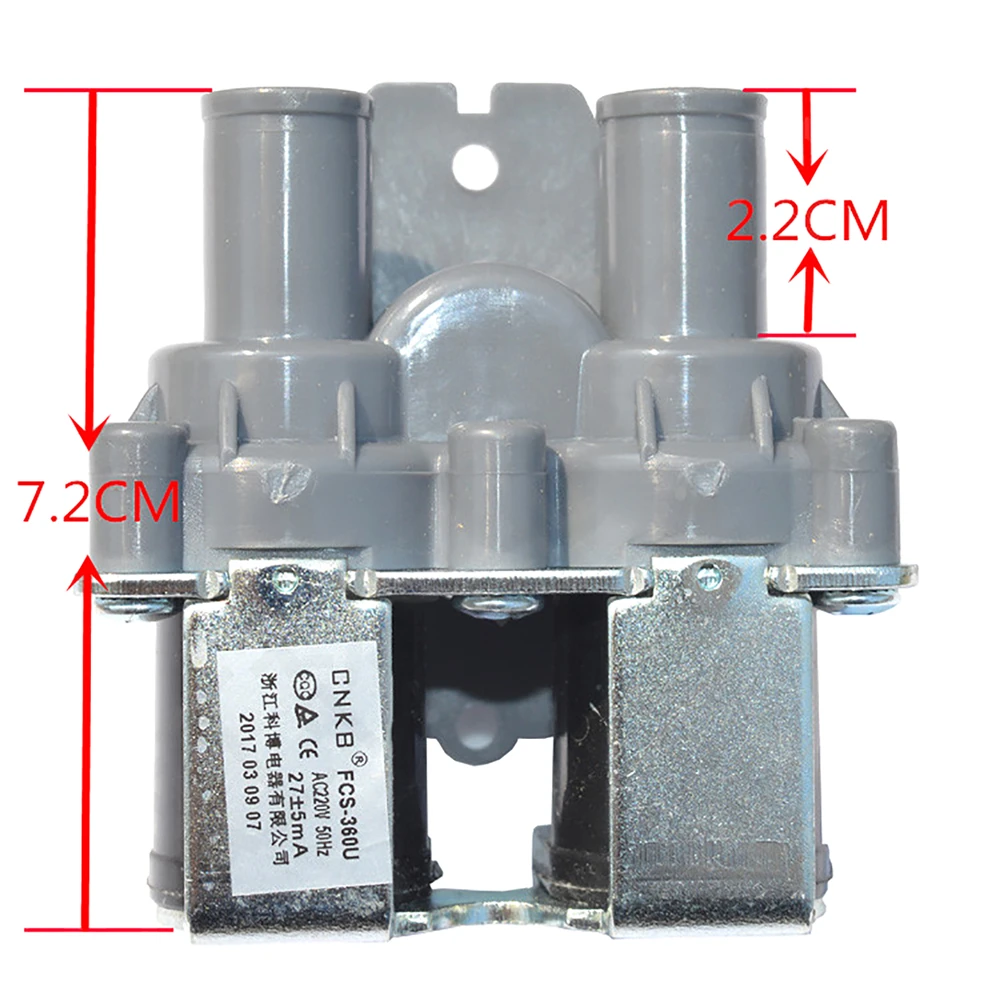 Válvula Solenoide de repuesto, válvula de entrada de agua, interruptor de entrada para lavadora automática Sanyo FCS-360U, 1 ud.