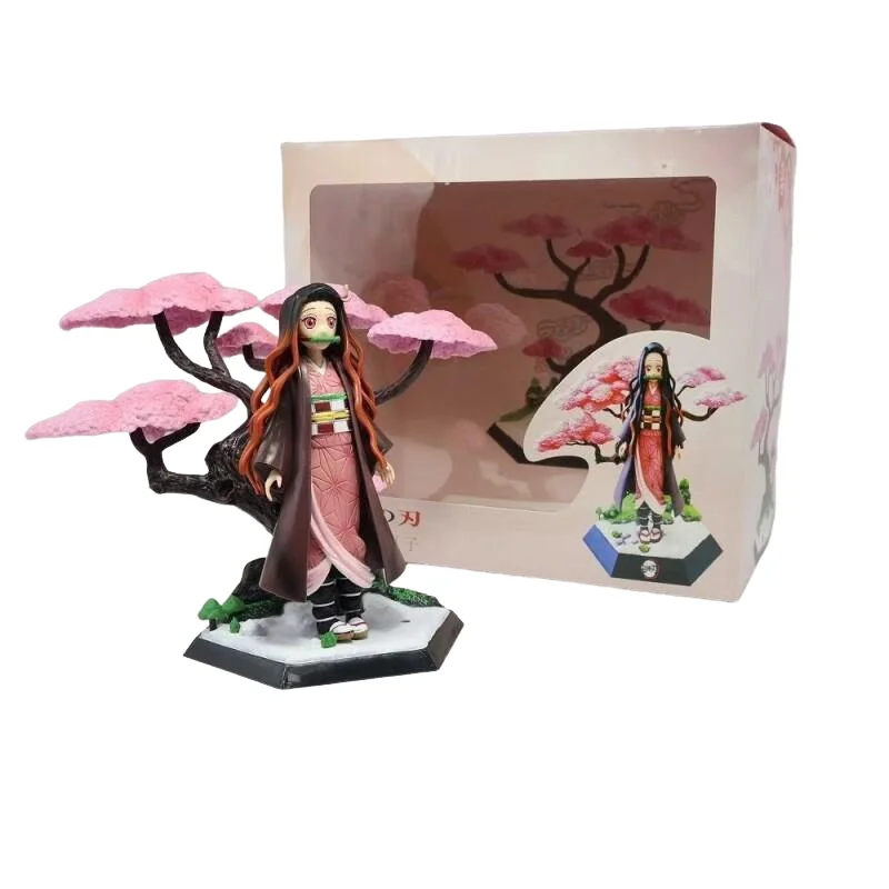 

Demon Slayer Kamado Tanjirou Peripheral Kamado Nezuko Figure Kochou Shinobu Ornament Creative Cartoon Holiday Desktop Decoration