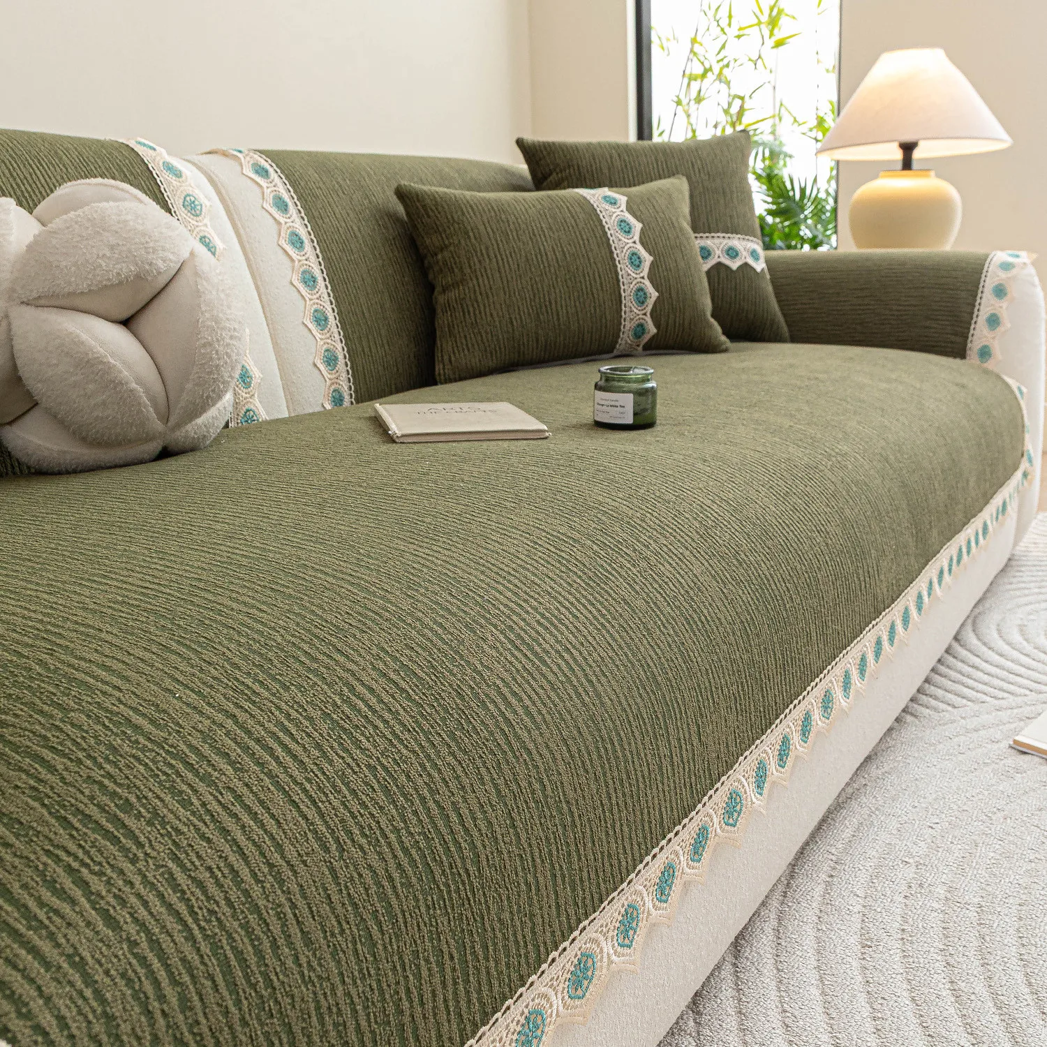Sofa Cover Modern Simple All Season Universal Non Slip Waterproof Cat Scratch Resistant Sofa Couch Cover Cloth Backrest Towel