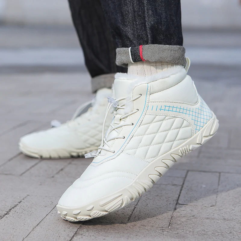 Winter Couple Fashion Comfort Snow Boots Outdoor Non-slip Wear-resistant Womens Mens Cotton Boots Warm Anti-chill High Top Boots - Image 5