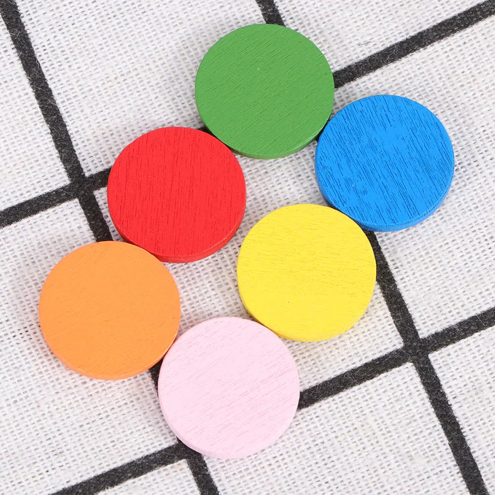 150 Stuks 100 Houten Schijven Leermiddel Diverse Kleuren Wiskunde Tellers Voor Kinderen Educatief Speelgoed Montessori Leermiddelen