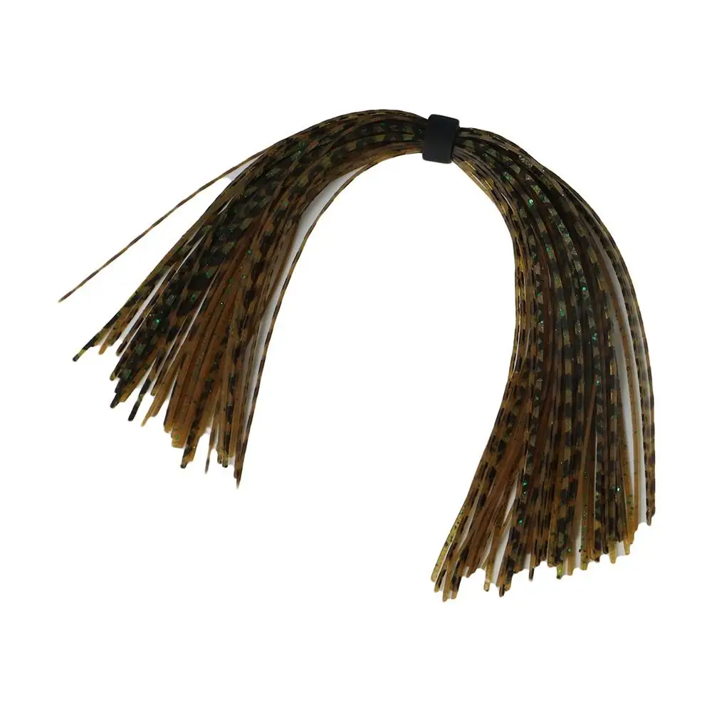 

44 Strands Baitfish Silicone Skirts Fly Tying Material Glitter Buzzbaits Spinner Mixed Color Barred Color Jig Squid Skirt