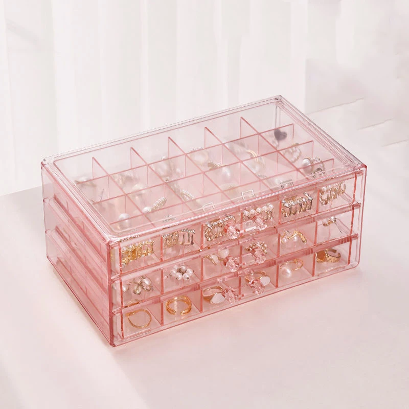 1pc, Grids Transparent Acrylic Organizer Box Nail Art Compartment Storage Box for Beads Organizer DIY Manicure Accessories
