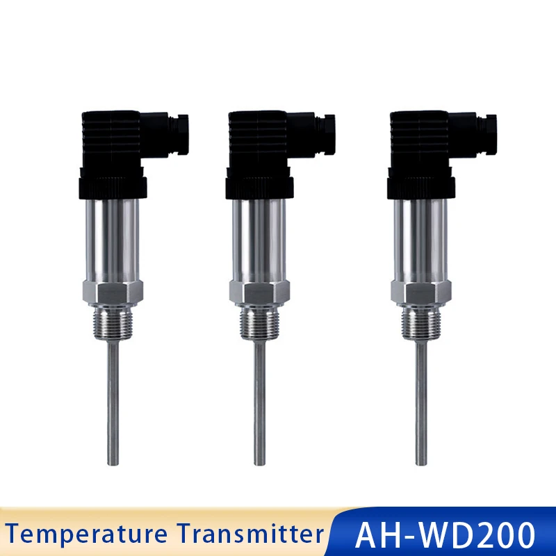 

Plug-in Temperature Transmitter PT100 4-20mA 0-5V 0-10V RS485 Output DC24V Power Supply RTD Temperature Sensor