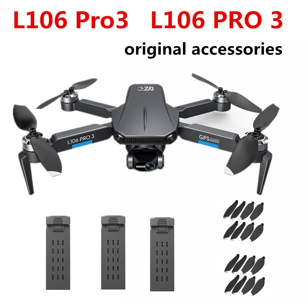 

L106 PRO 3 Drone оригинальные аксессуары 7,4 V 3000MAH батарея пропеллер кленовый лист запасные части для батареи L106 Pro3 Drone