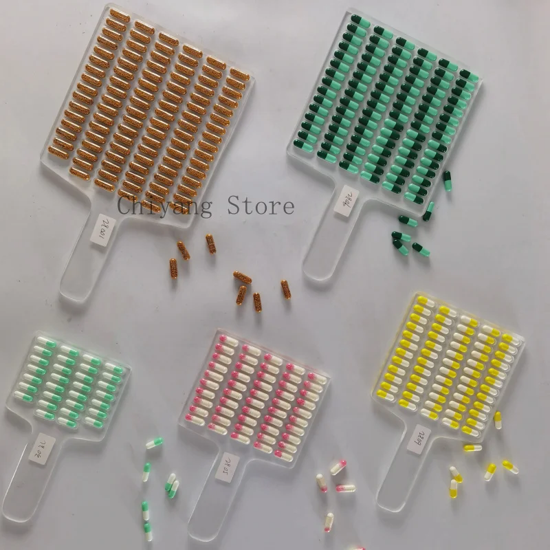 جديد 10 30 ثقوب 50 حفرة أكريليك كبسولة اللوحي حبوب منع الحمل الحلوى عد صينية دليل كبسولة عداد ل 000 00 0 1 2 3 4 #4