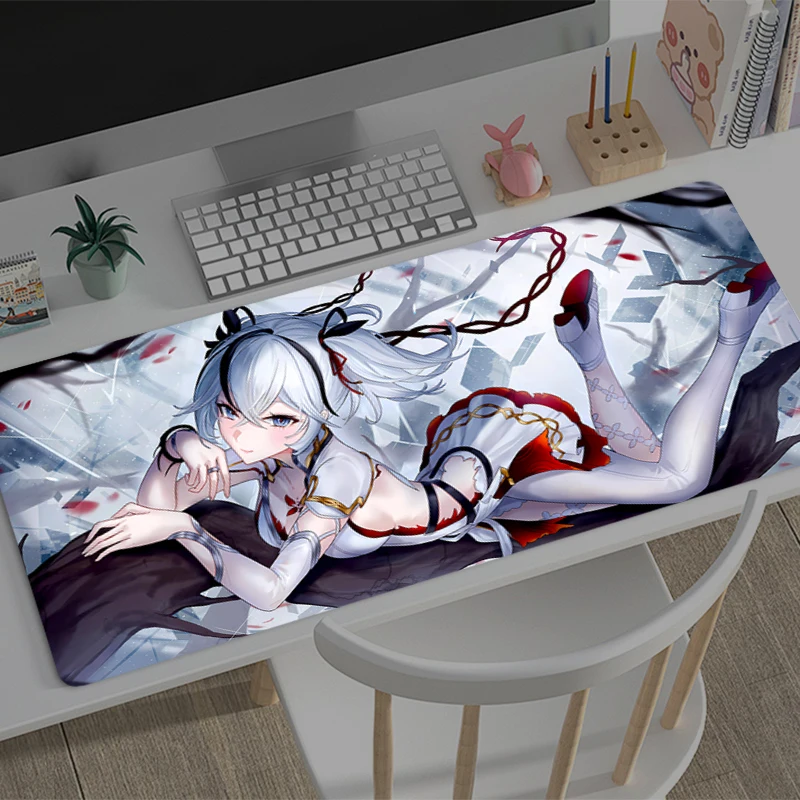 Mouse Pad Large Wuthering Waves Camellya Gamer Keyboard Mat Pads Gaming Desk Protector Laptops Mousepad Deskmat PC game Mousepad