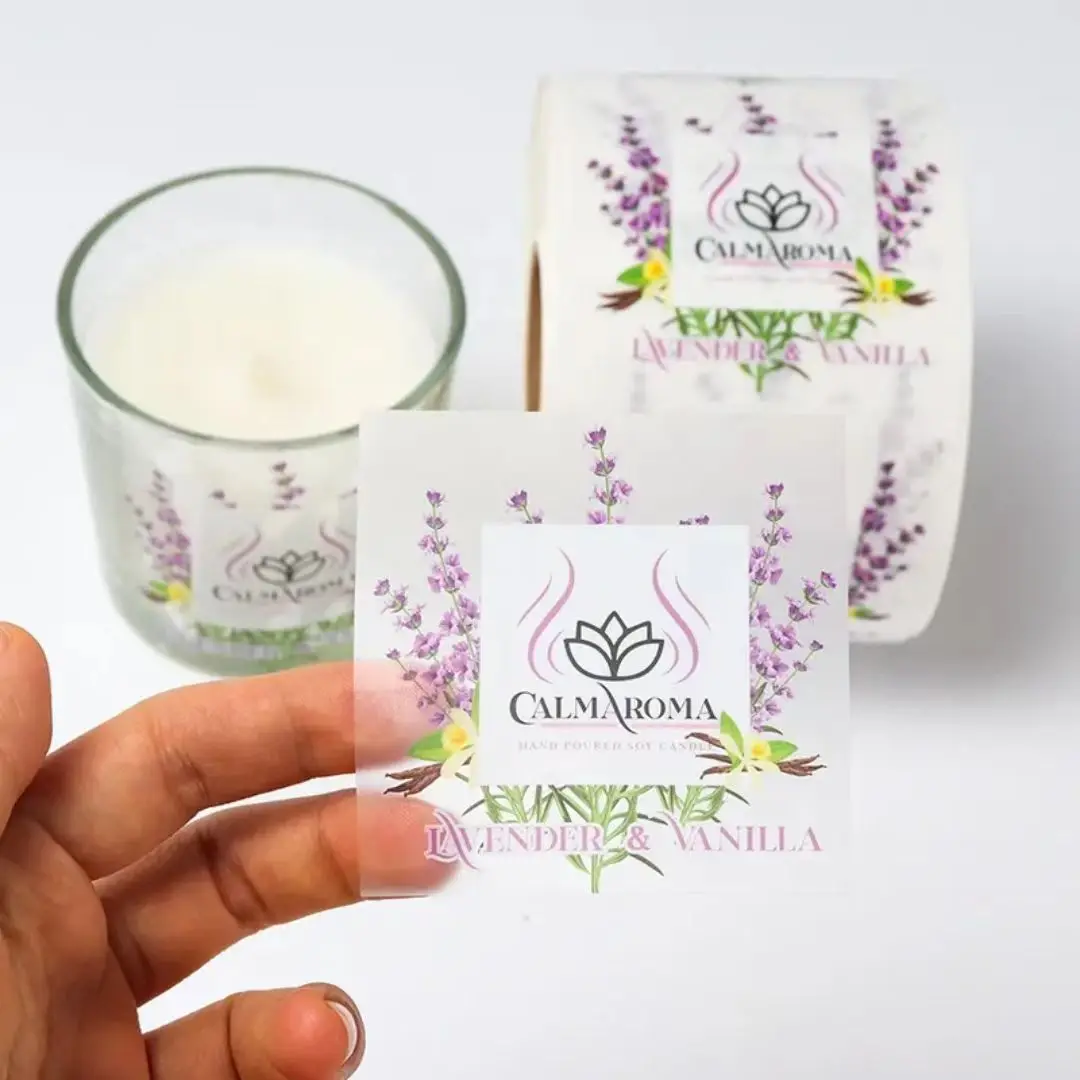 

Custom self-adhesive wax seal stickers, jar labels, black scented candle personal labels, self-adhesive wax seal labels.