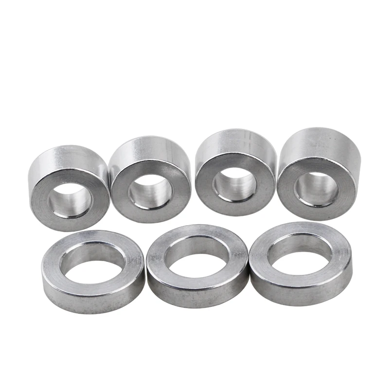 5-10pcs M3 M4 M5 M6 M8 M10 M12 Aluminum CNC Bushing Gasket Aluminum Round Spacer Unthreaded Standoff Bushing Washer 2mm to 30mm