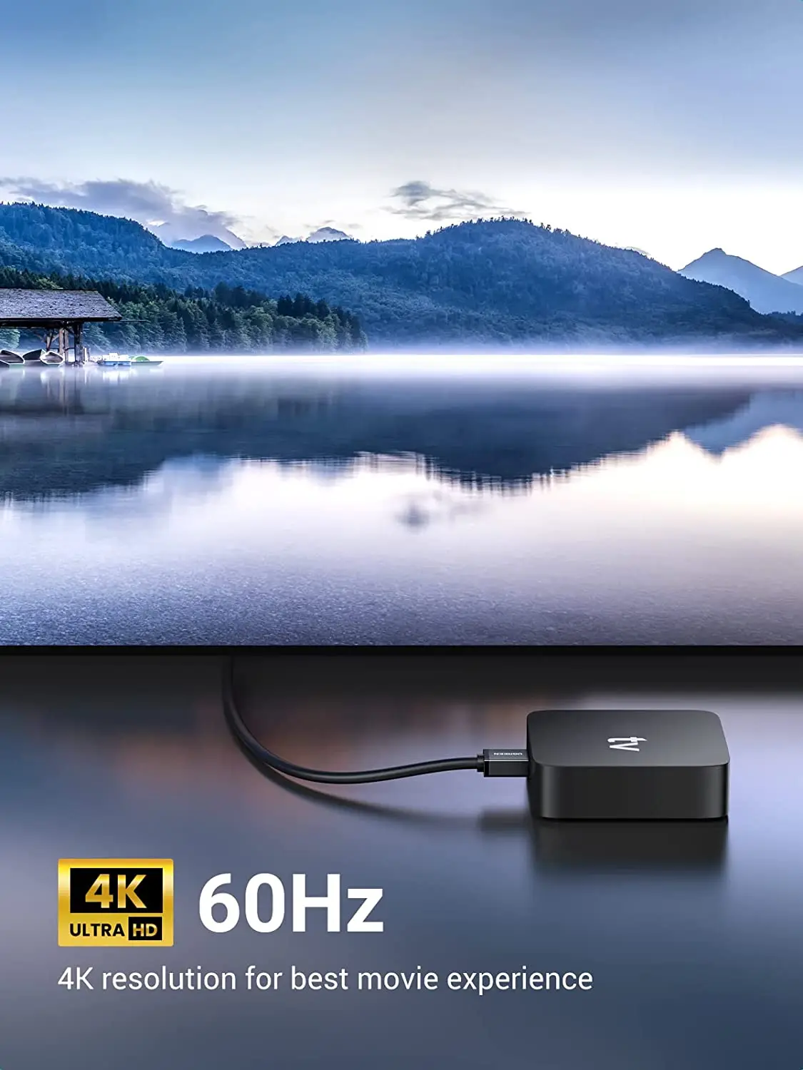 UGREEN HD-MI 케이블 직각 4K 90도 HD-MI 코드 고속 다운 앵글 HD-MI 2.0 케이블