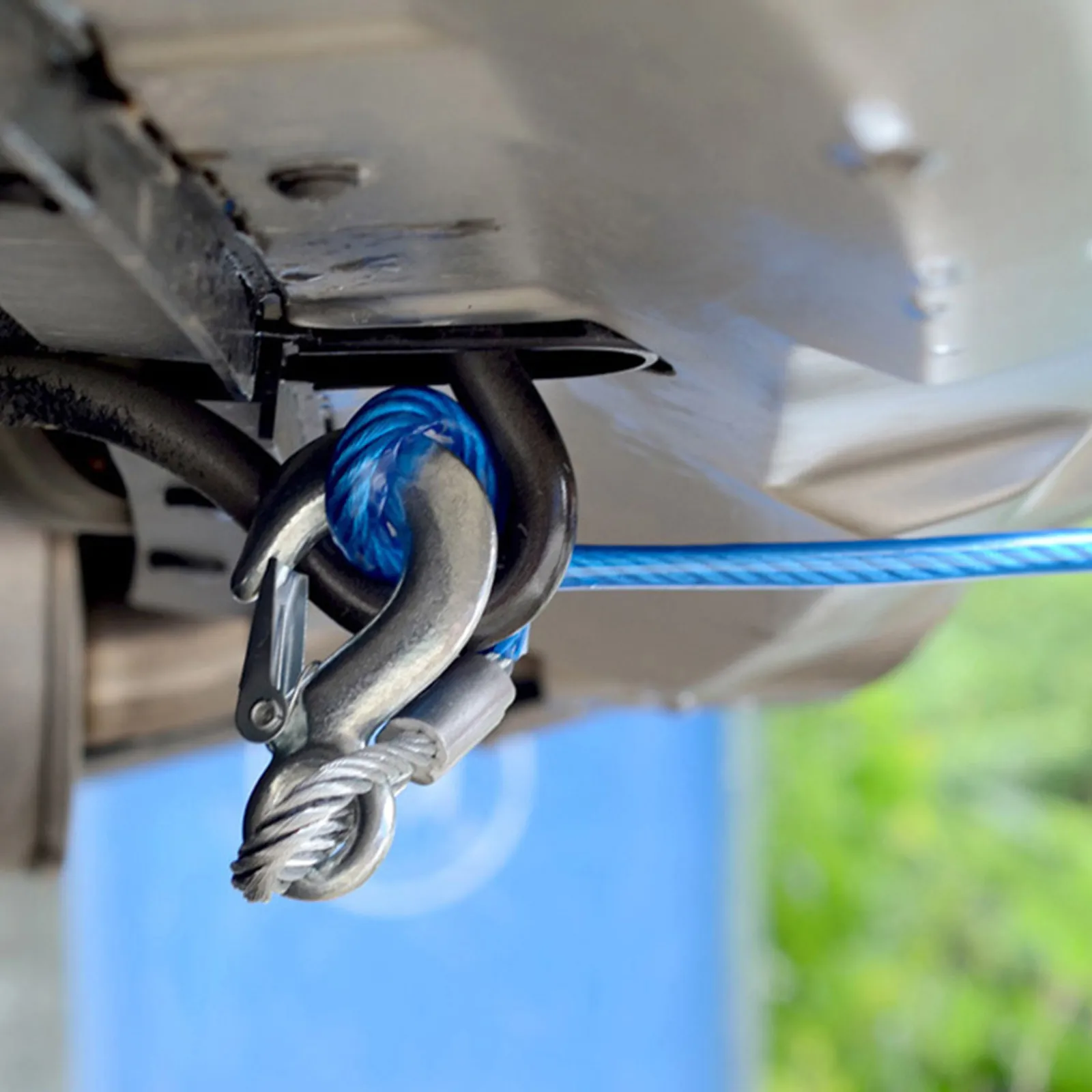 

1 шт. Высокопрочный и износостойкий буксировочный трос для автомобиля, утолщенный, для экстренного буксирования, ремень для прицепа