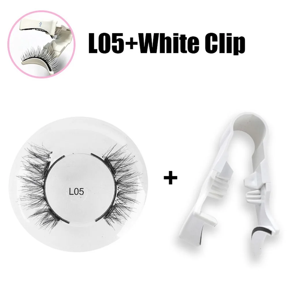 Cils magnétiques réutilisables avec applicateur, sans colle, faciles à utiliser, faux cils magnétiques naturels, cils manga pour femmes
