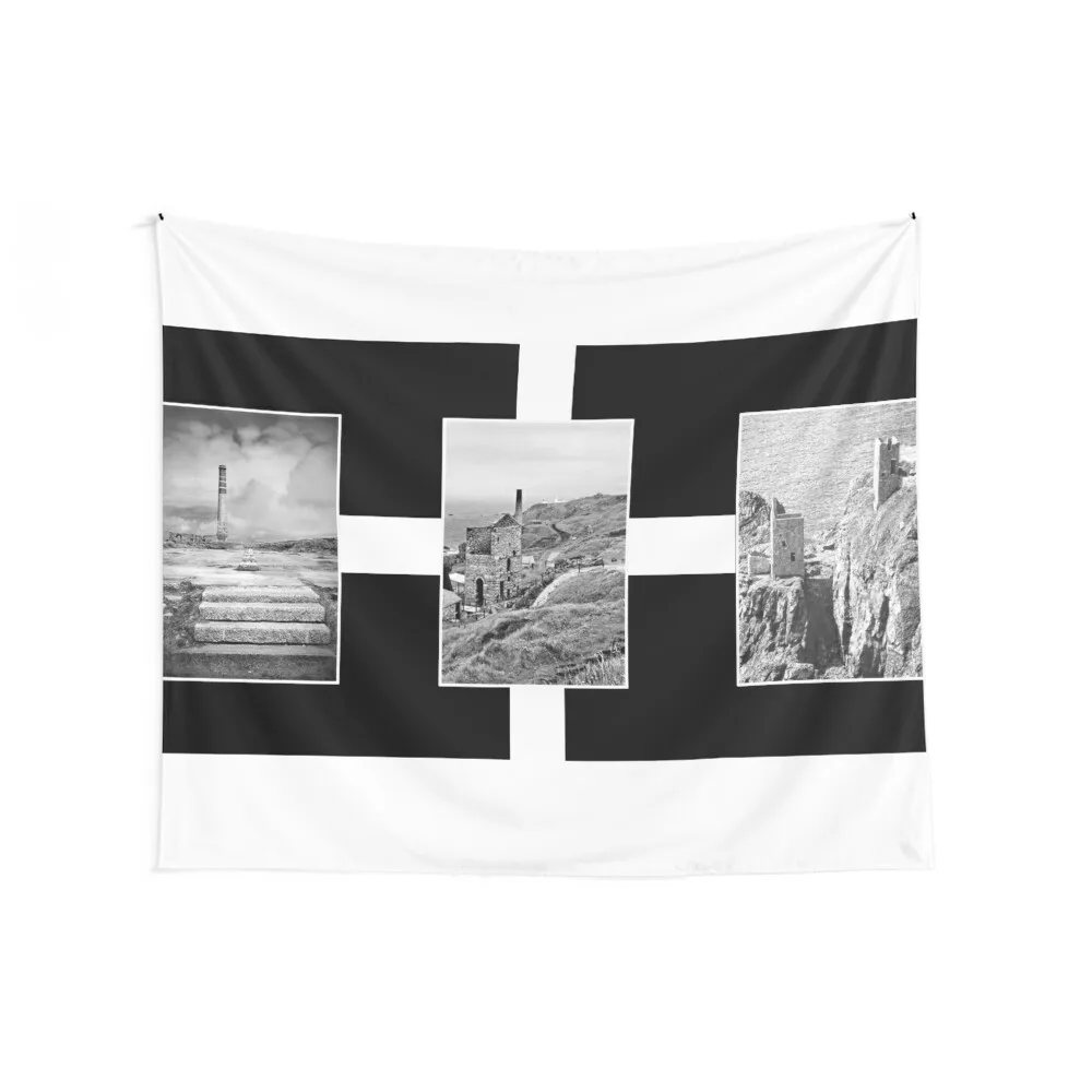 The Cornish Flag And Its Tin mines Tapestry Bathroom Decor Bedrooms Decorations Room Decor For Girls Tapestry