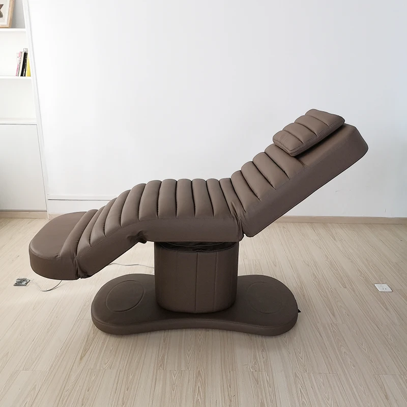

Brown 3-Motor Electric Beauty Bed Modern Salon Massage Table Aesthetic Bed