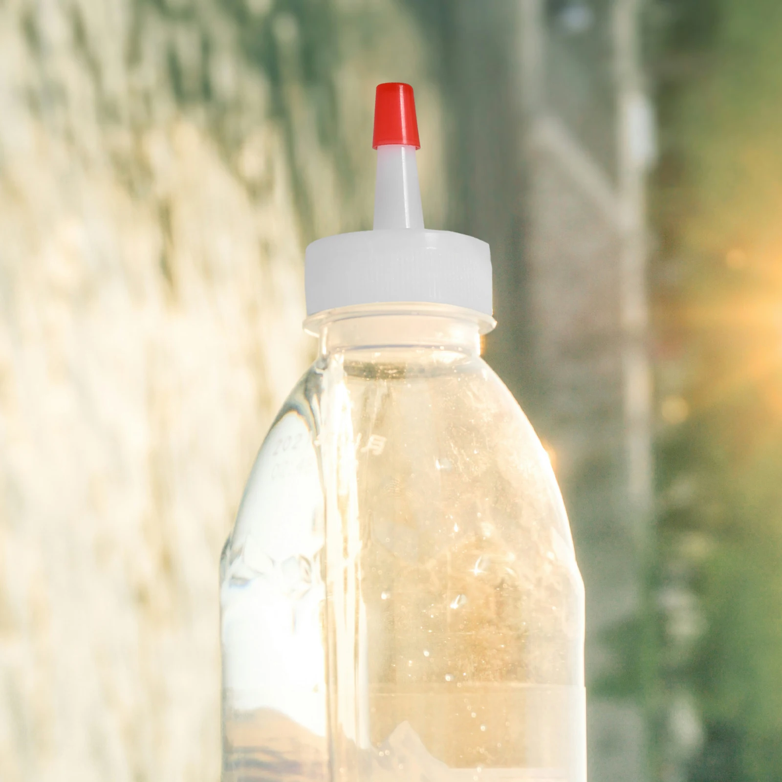 

20pcs 20 Leak Proof Bottle Cap White Plastic Squeeze Caps for Craft Water Glue Bottles Dispensing Sauce Pointed Design