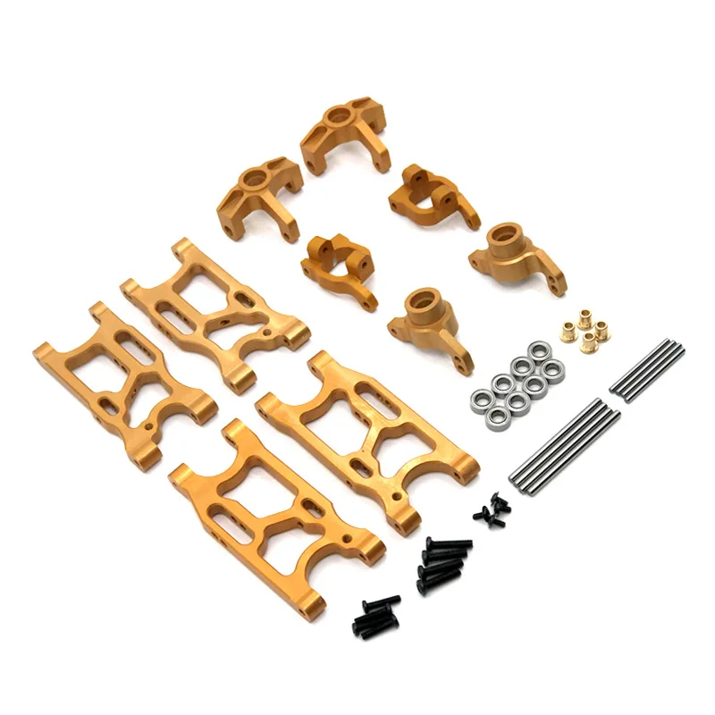 For Wltoys 144010 144001 02 124017 16 18 19 LC 1/14 RC car Vulnerable Parts Suspension Arms Rear Hubs Streering Block