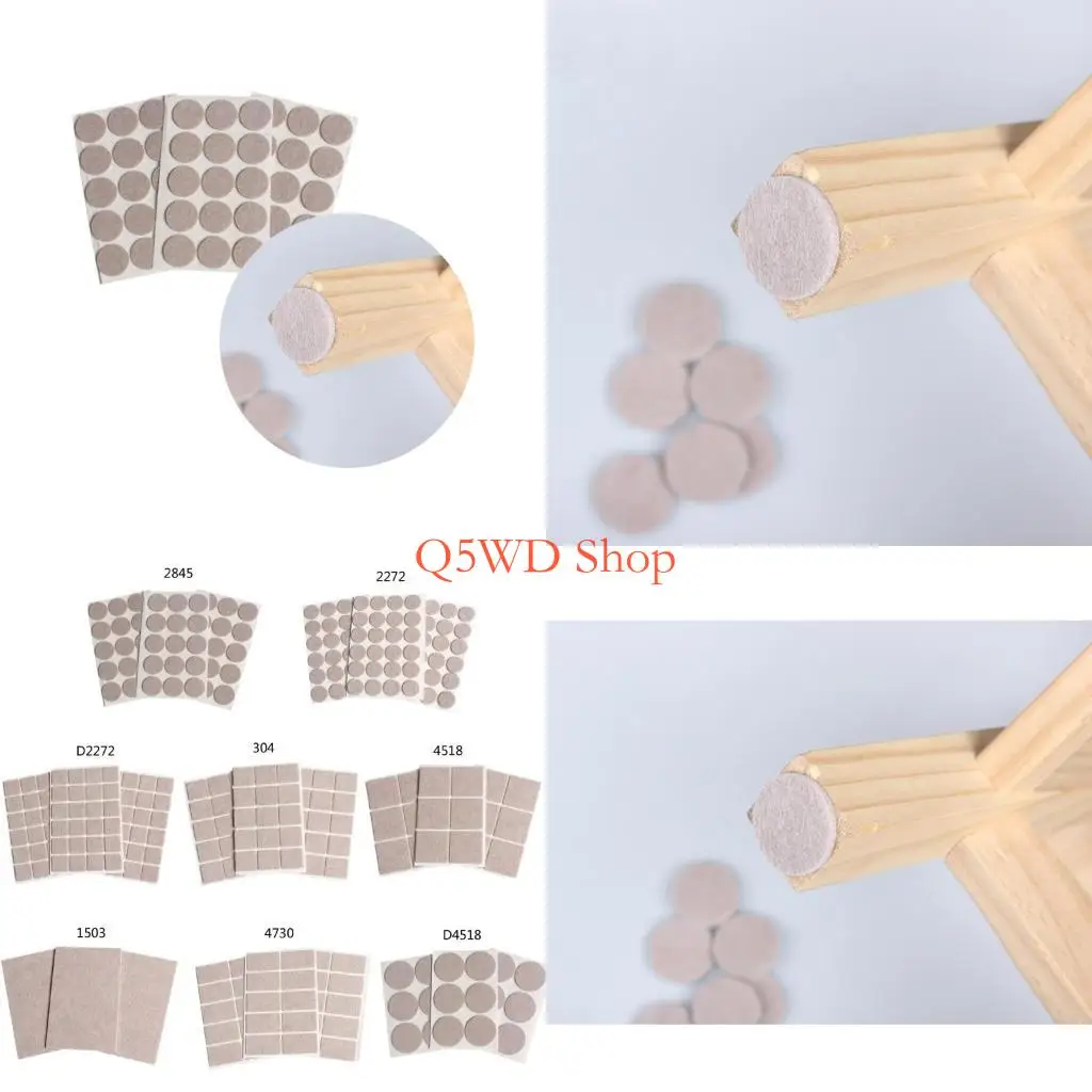 

Q5WD Pack of 72 Felt Furniture Pad Scratch Protective For Floor and Surfaces