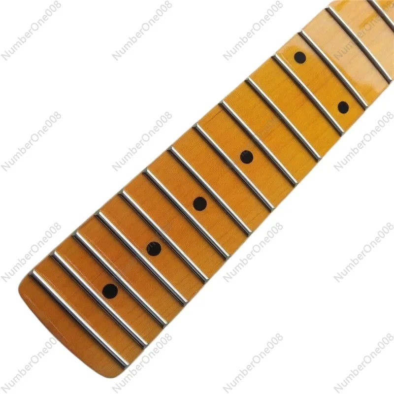 Imagem -04 - Guitarra Elétrica Grande Head Neck st Classic Point Notes Ouro Cor Brilhante Canadá Maple Faça Você Mesmo Substituição Acessórios 22 Produtos