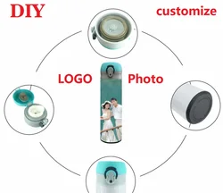DIY 350ML/500ML Thermos Customized Colorful Print LOGO Photo Text Stainless Steel Vacuum Keep Water Cold Warm Healthy Cup Flask
