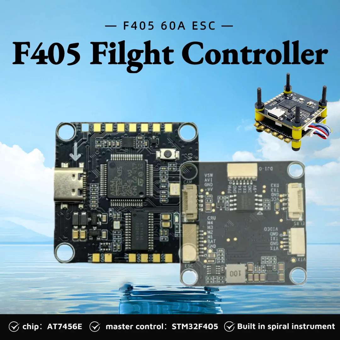 SLONWAKE F405 Фильтр-контроллер F4 V3S Plus FC + 60A 4в1 ESC Стоки 30,5*30,5 мм для RC FPV Racer Drone