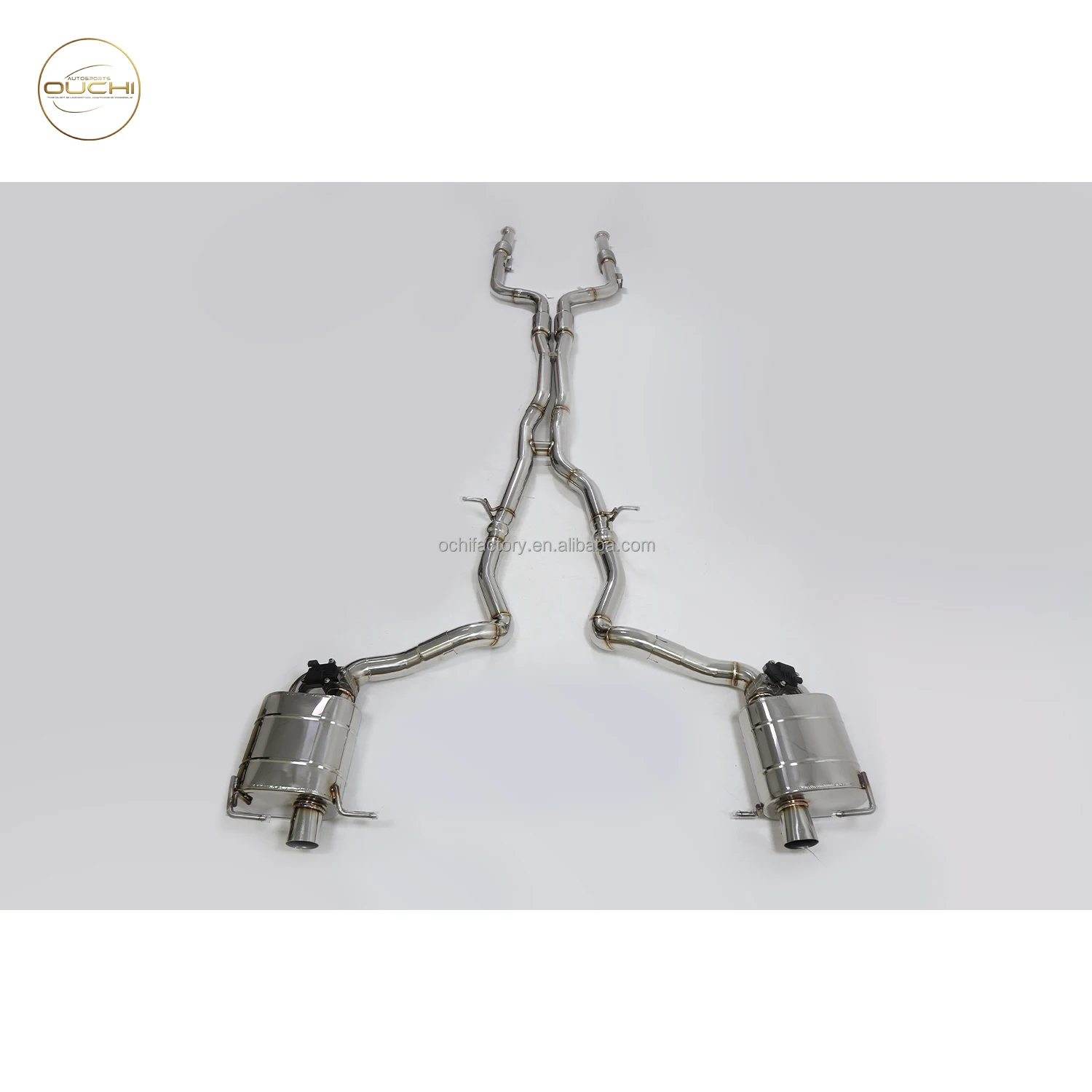

Выхлопная система OUCHI из нержавеющей стали для Mercedes Benz C Class AMG C43/C450/C400 W205 2020 + 4,0 T с глушителем, клапанами, трубками