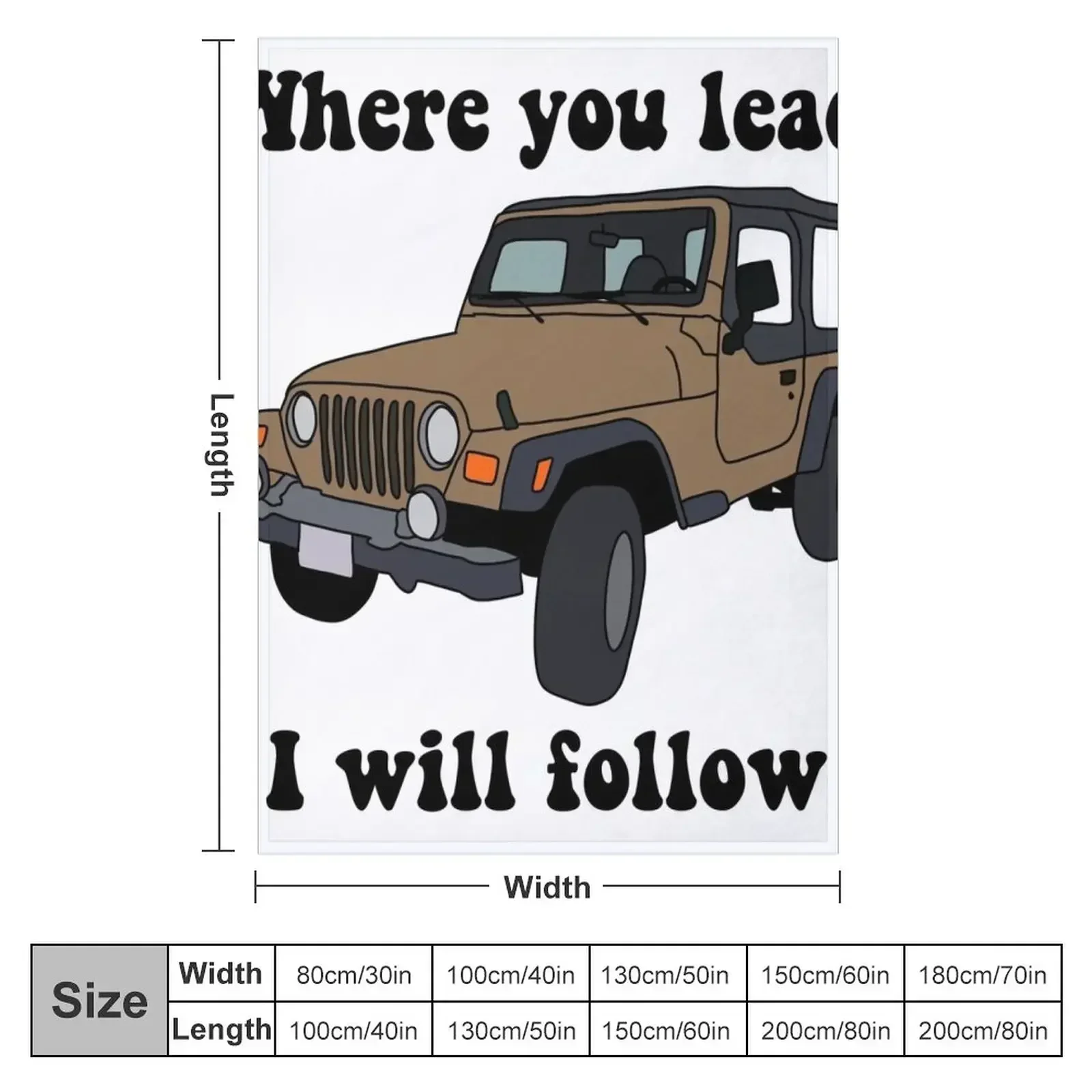 Where you lead I will follow Throw Blanket Bed Fashionable Cute halloween Blankets