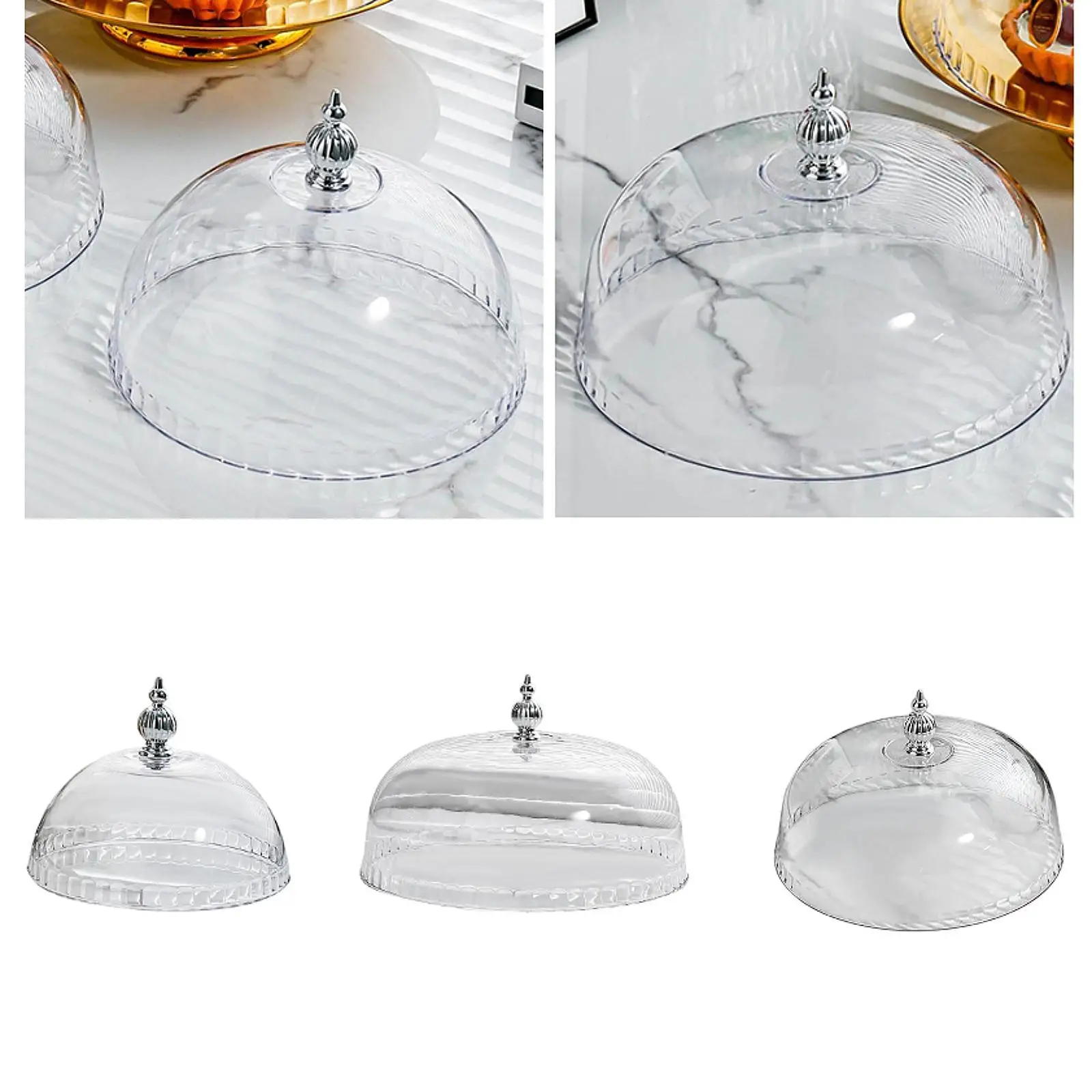 Clear Cake Dome Cover Cake Cover Lid Butter Dessert Cover Food Protector Pastry Display Cloche for Home Camping Outdoor Party Clear Cake Dome Cover Cake Cover Lid Butter Dessert Cover Food Protector Pastry Display Cloche for Home Camping Outdoor Party