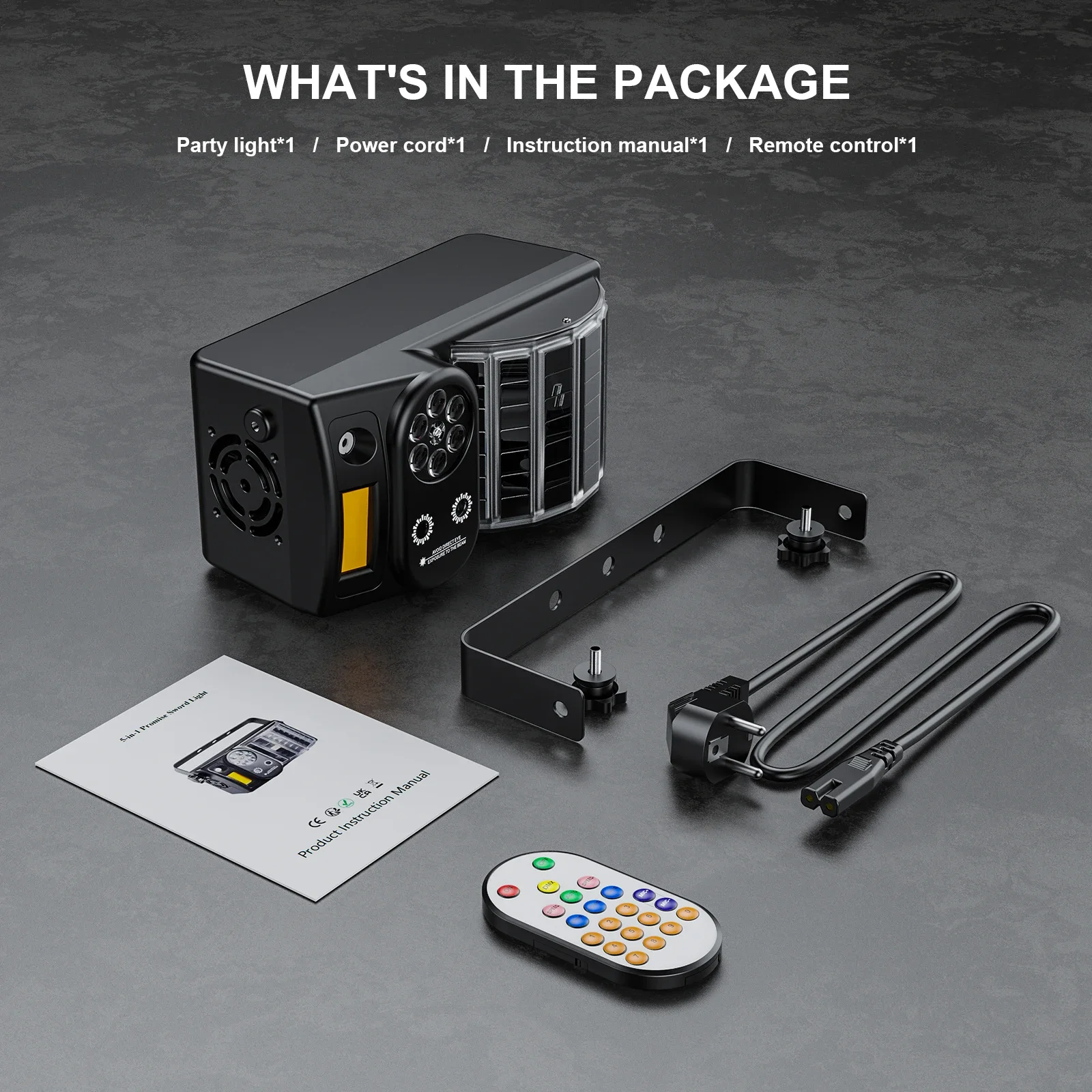 40W Multi-functional Stage Light LED Bee's Eye 5IN1 Effect Light DMX512 RGB Strobe Lamp Stage Light for DJ Disco Party Wedding