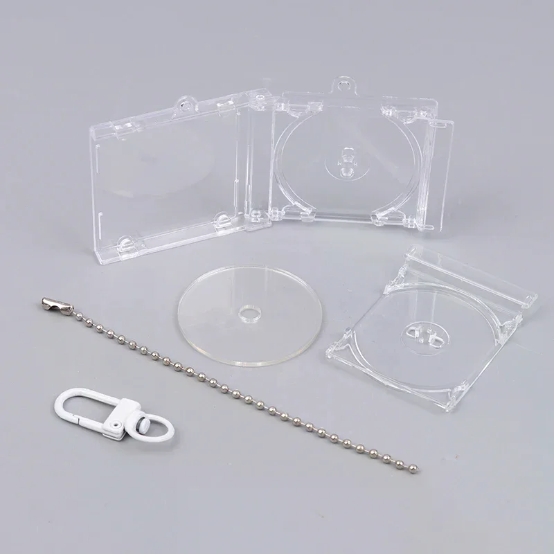 Mini NFC Functional CD Disc Case Key Chain Peripheral Commemorative Album Key Holder For DIY Backpack Pendant