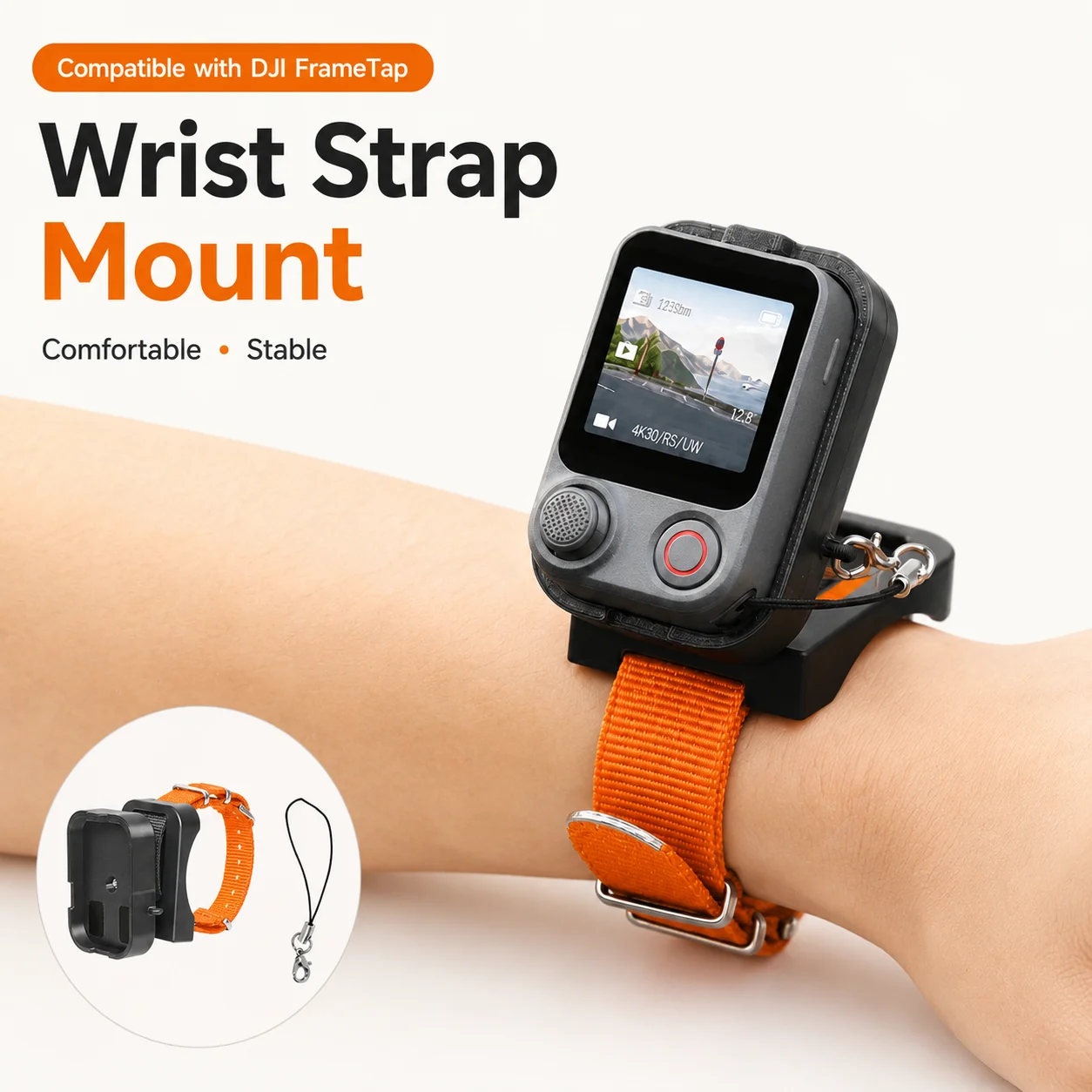 Wristband Bracket Mount for DJI FrameTap Viewfinder Pocket 4 Pro Mobile 8P Magnetic Quick Release Adjustable Strap Accessory