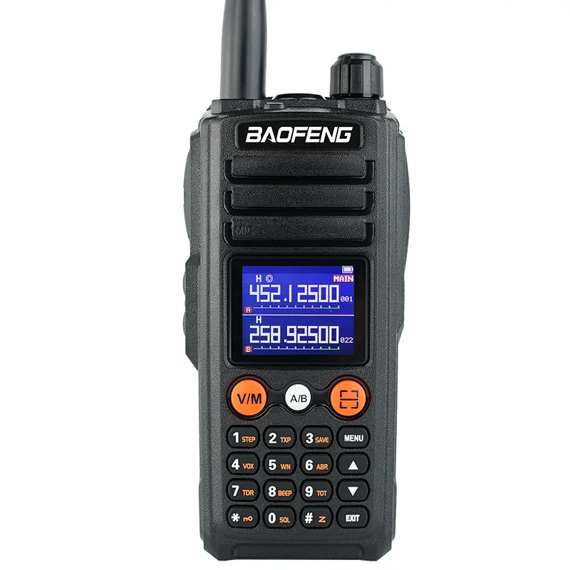 BAOFENG-Walkie Talkie portátil em dois sentidos, UV-27L, UV-27 Pro Max, 10W, Tri-Band, 999CH, NOAA, carregamento tipo C, BF-UV27L, mais novo, 2021