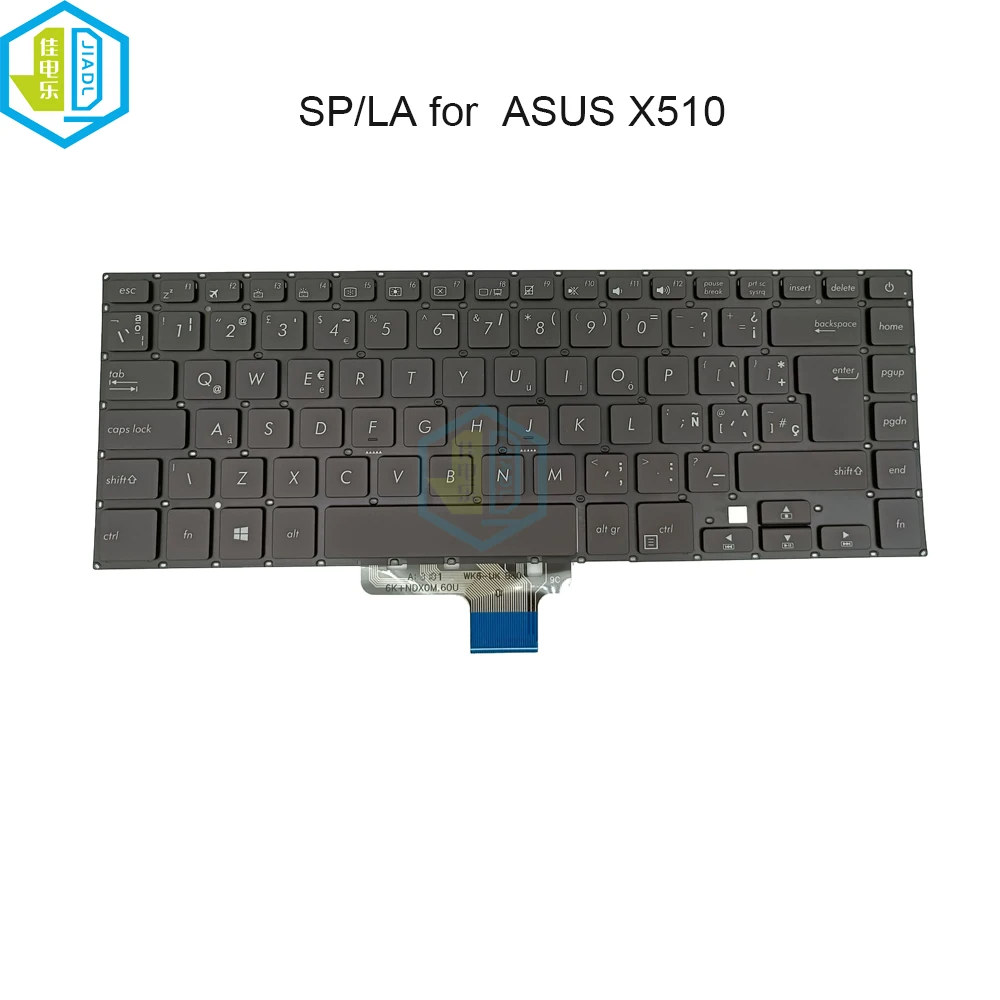 

Испанская клавиатура с подсветкой для ASUS VivoBook X510 X510UA X510UN X510Q S510UA-RB31 K510 F510 испанские клавиатуры с подсветкой