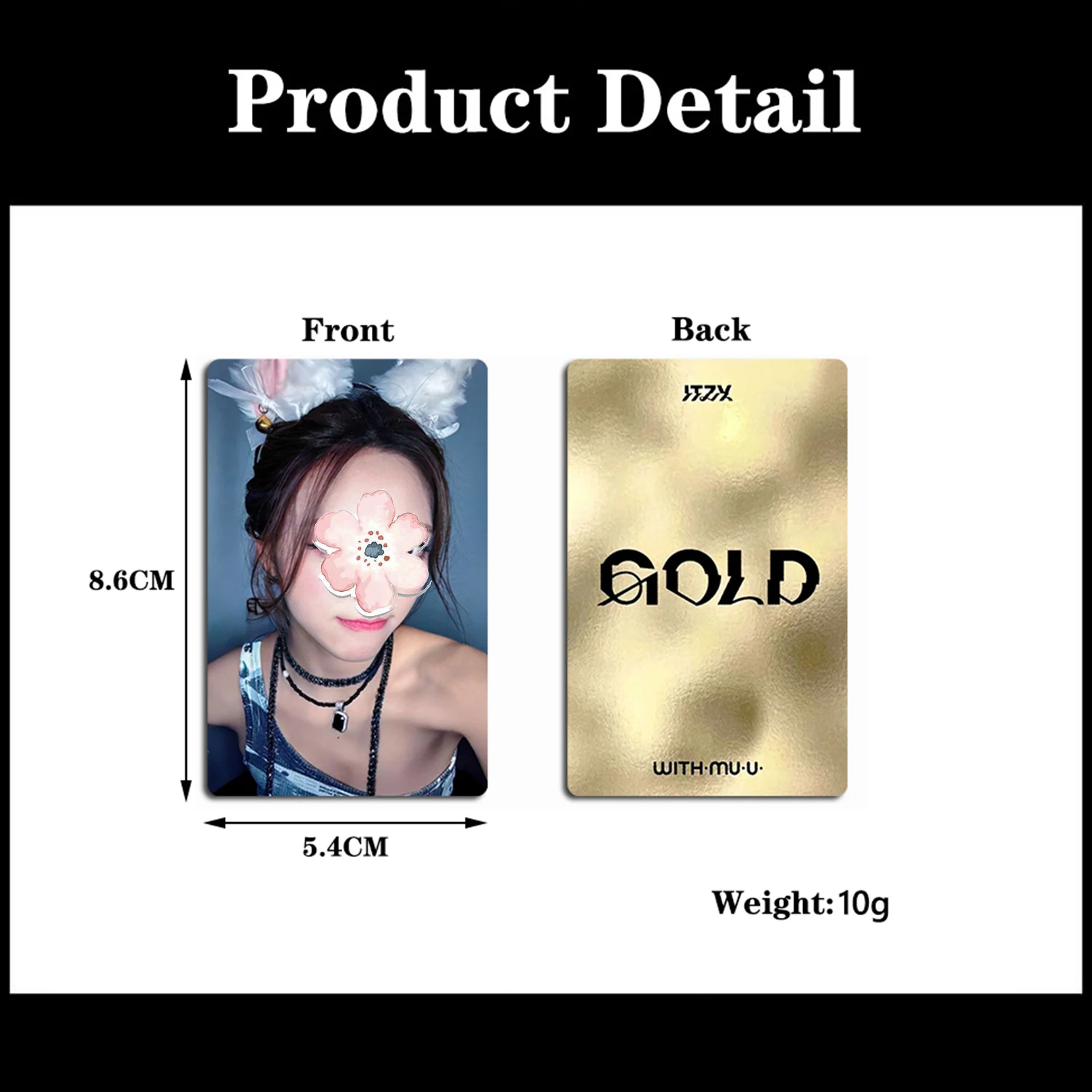 Mini album ITZY "GOLD" carta speciale bonus