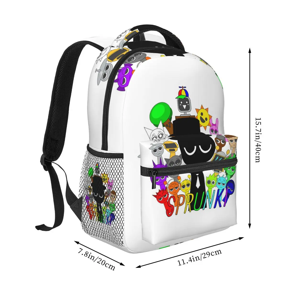 Colorful Beatbox Monsters Backpack Hot Sale Daypack Large Capacity Boys Girls BookBag School Bag Shoulder Bags for Men Women