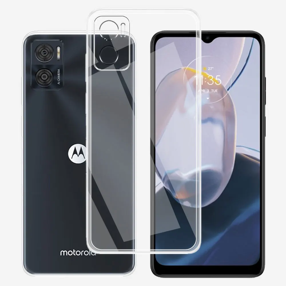 For Motorola E22 Clear Case Silicon Soft Cover For Motorola E22i Phone Case For Motorola E22 E22i Clear Thin Bumper Coque