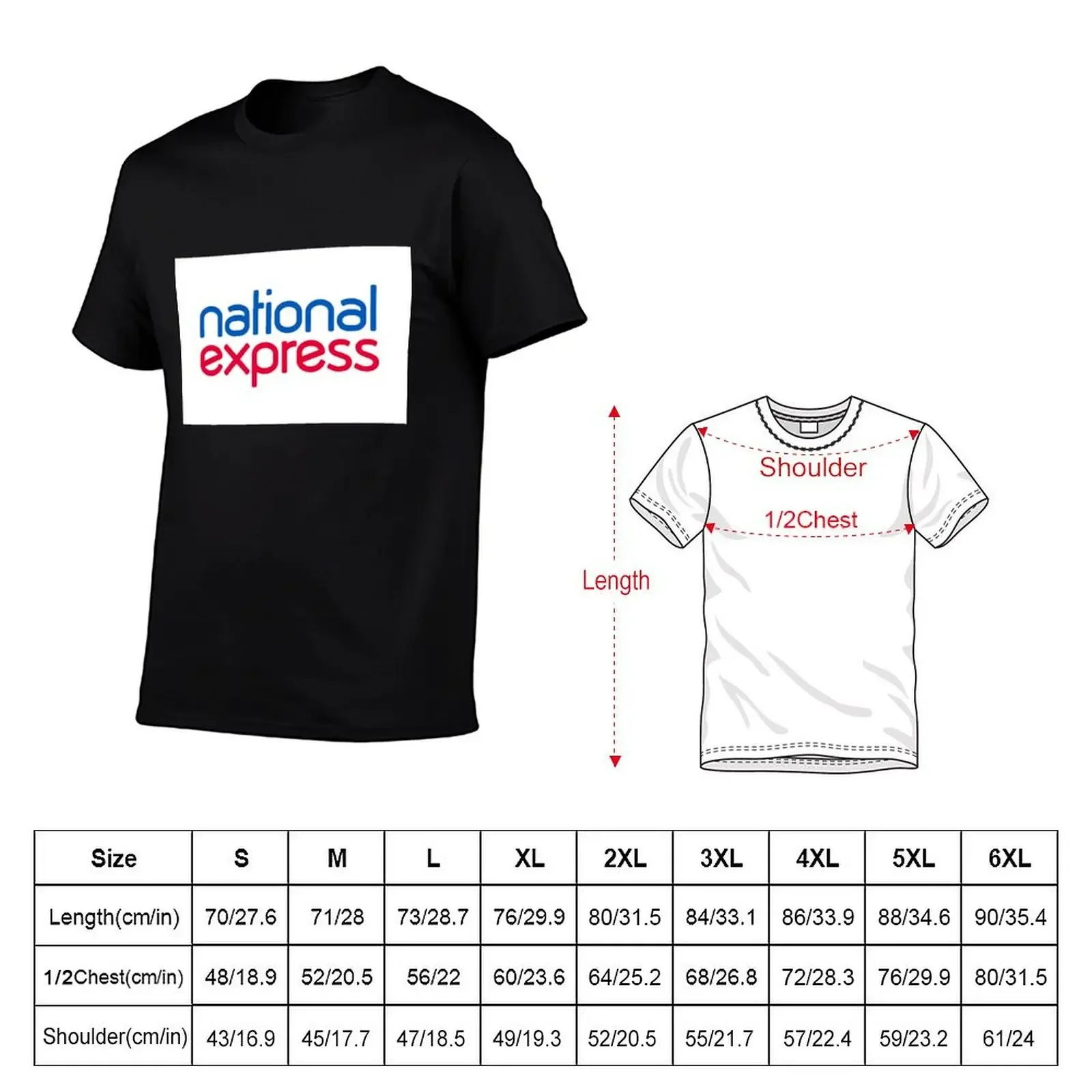 National Express T-Shirt quick drying vintage t shirts workout shirts for men