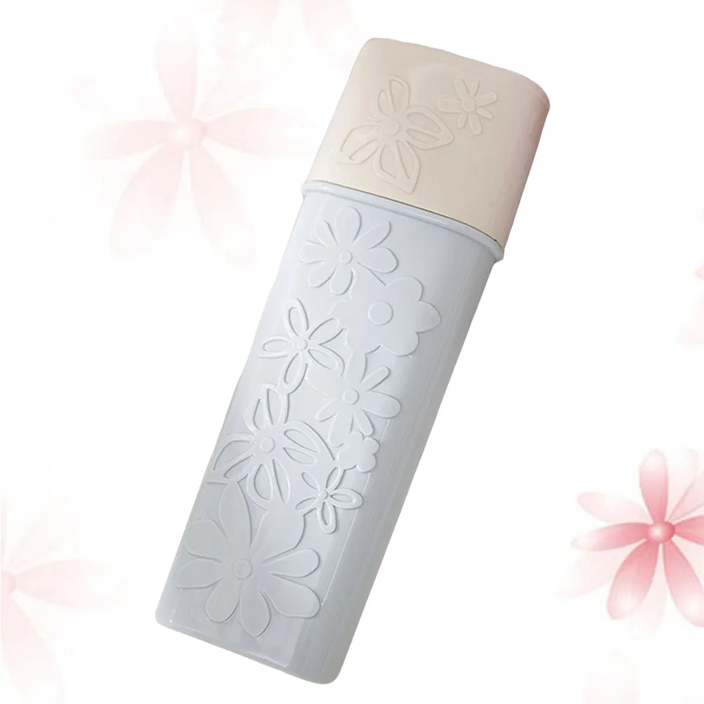 

Travel Toothbrush Case Lightweight Portable Oval Shape Box for Toothbrush Toothpaste Storage Protects Brush Hair