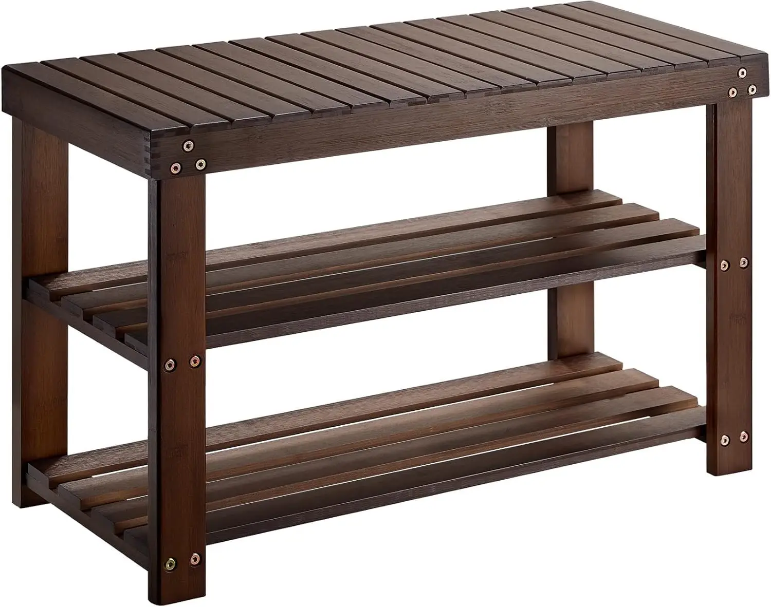 

3 Tier Sturdy Shoe Bench, Storage Shoe Organizer, Holds Up To 300lbs For Entryway Bedroom Livi