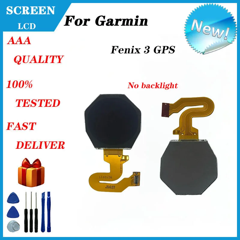 For GARMIN Fenix 3 GPS Smart Watch LCD Screen Display  Frame Watch Glass Replacement Repair Parts