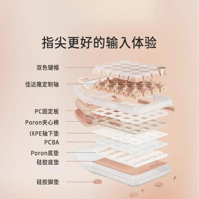 Liquid foundation wireless bluetooth mechanical numeric keyboard girls high value computer external calculator