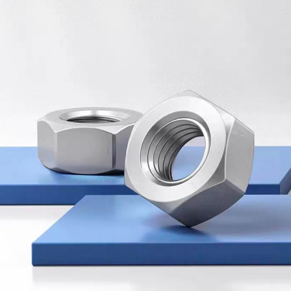 304 Stainless Steel Left & Right Hand Thread Hexagon Nuts, Sizes M4 M5 M6 M8 M10 M12 M14 M16, Hex Stud Fastener Accessories
