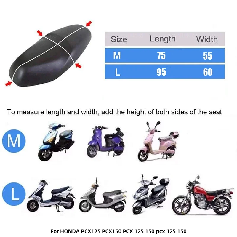 Motorrad kissen Sitz bezug für Honda PCX125 PCX150 PCX 125 150 PCX 125 150 Atmungsaktive Sommer coole 3D-Mesh