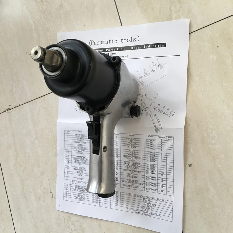 

Good Price 1/2 inch Super Duty Pneumatic Impact Wrench For Sale