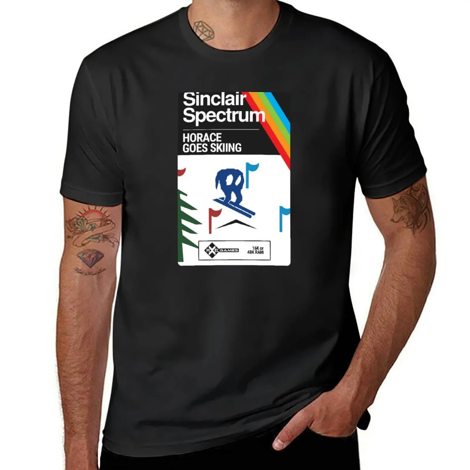

Horace Goes Skiing (Cassette Tape) T-Shirt kawaii clothes anime clothes Clothing mens graphic t-shirts funny