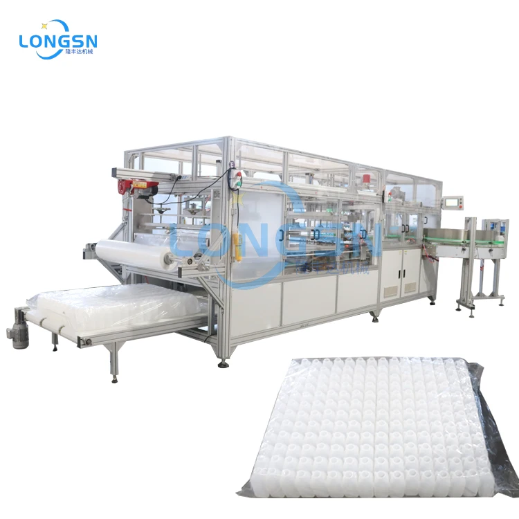 Factory Price Automatic Packaging Machine for Plastic Container Empty Bottle Packing Machine