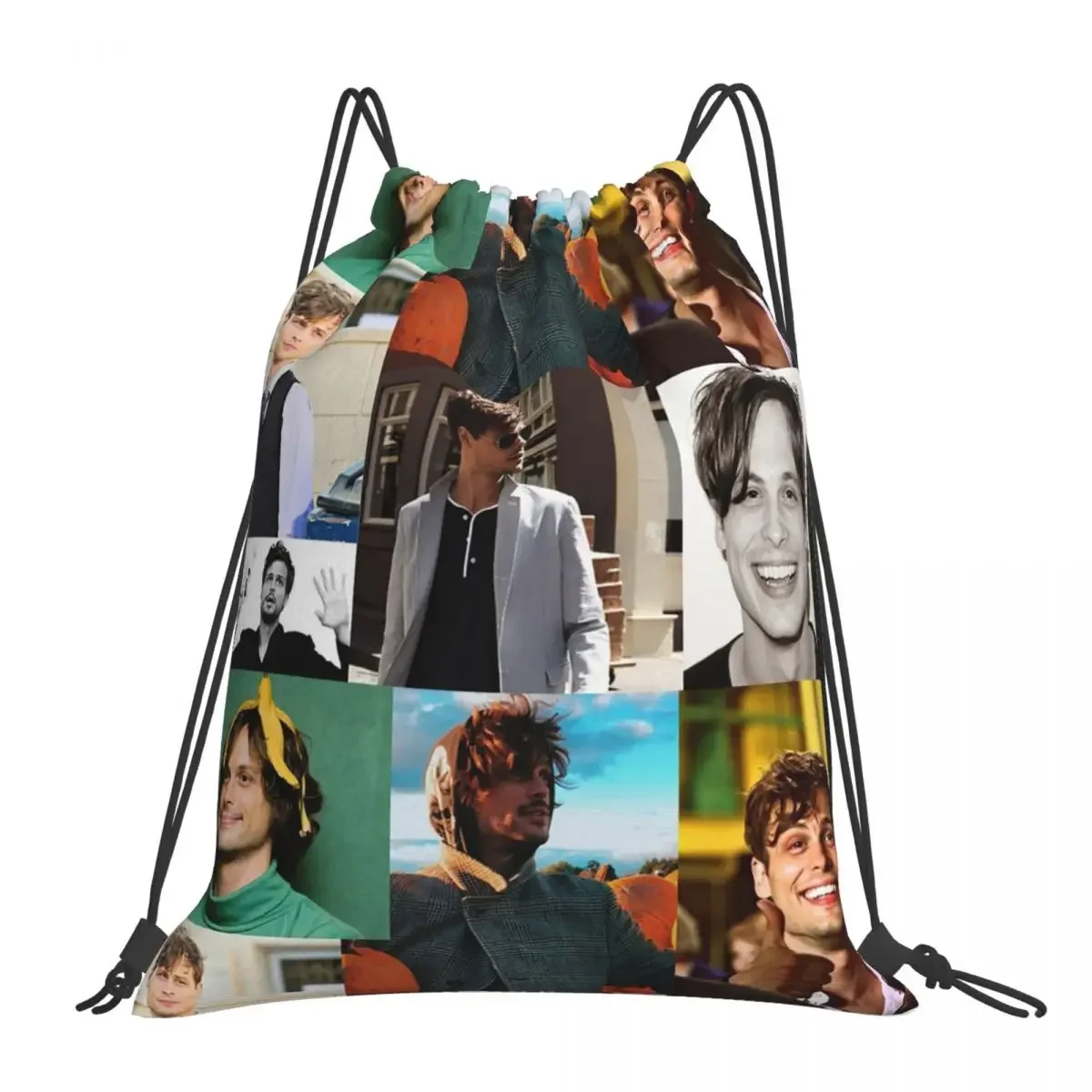 Spencer Reid From Criminal Minds Backpacks Portable Drawstring Bags Drawstring Bundle Pocket Shoes Bag BookBag For Man Woman