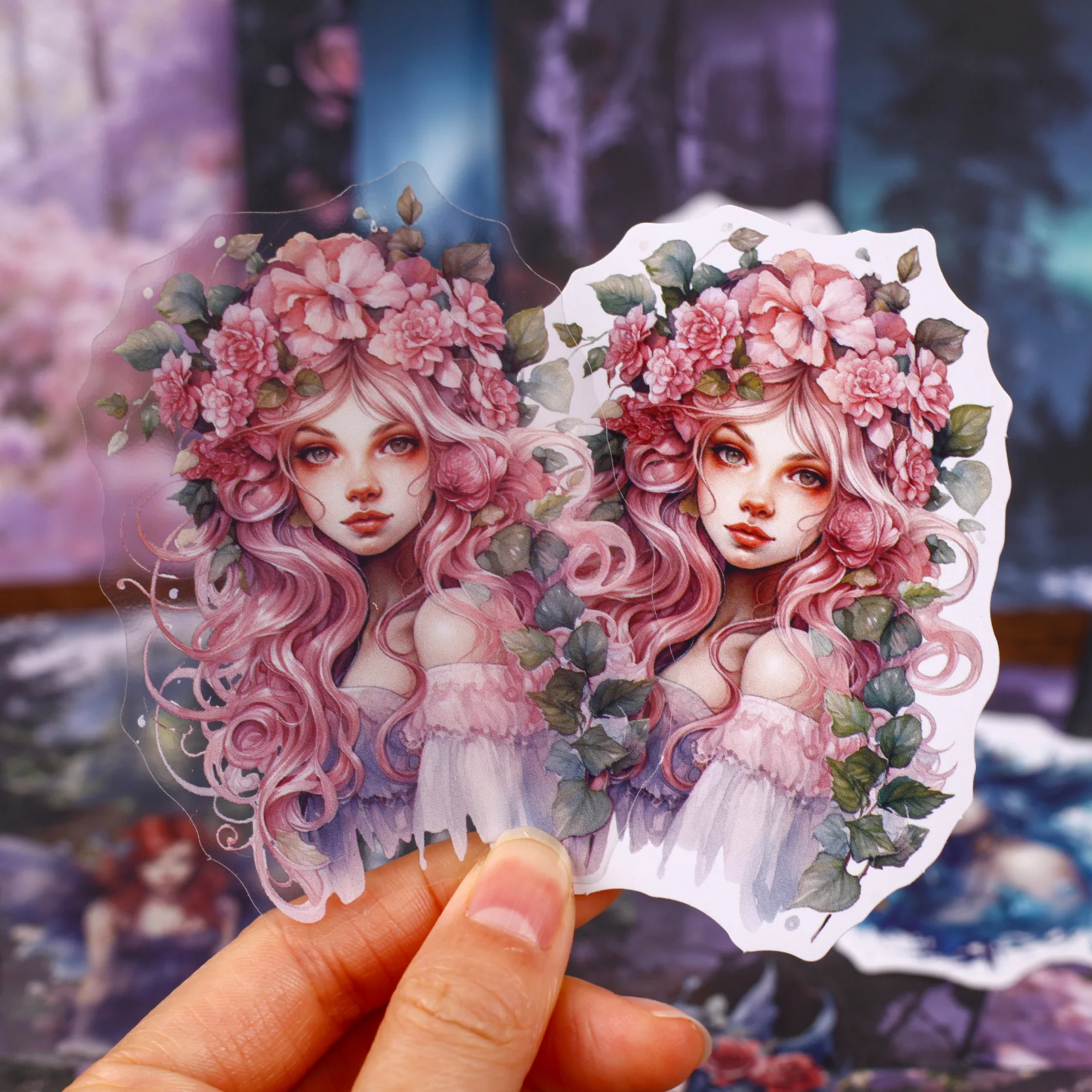 26pcs Jilin Seeking Immortal Series Sticker Retro European Character Material Scrapbooking Handbook Collage Decoration Stickers