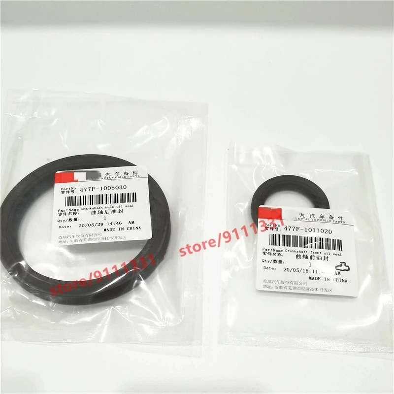 

2PCS/SET Engine Crankshaft Front/Rear Oil Seal For Chery Tiggo 2 /Tiggo 3x A5 Fora Fulwin 2 Very 477F-1011020/477F-1005030